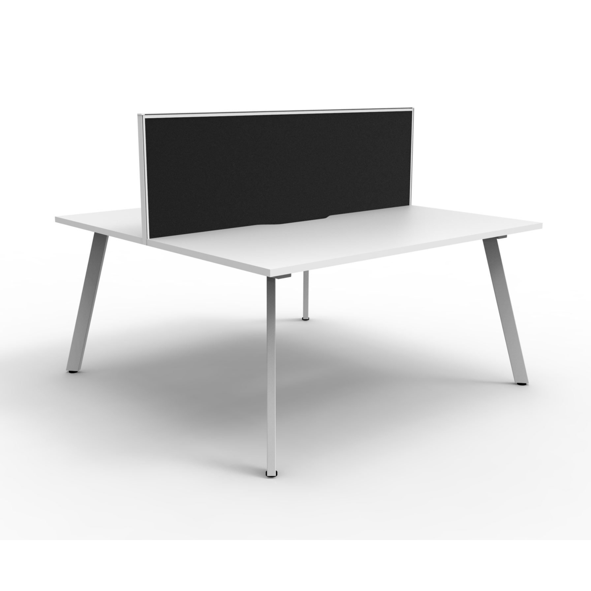 Deluxe Eternity Leg 2 Person Back To Back Workstation