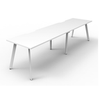 Deluxe Eternity Leg 2 Person Inline Workstation
