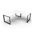 Deluxe Loop Leg Corner Workstation