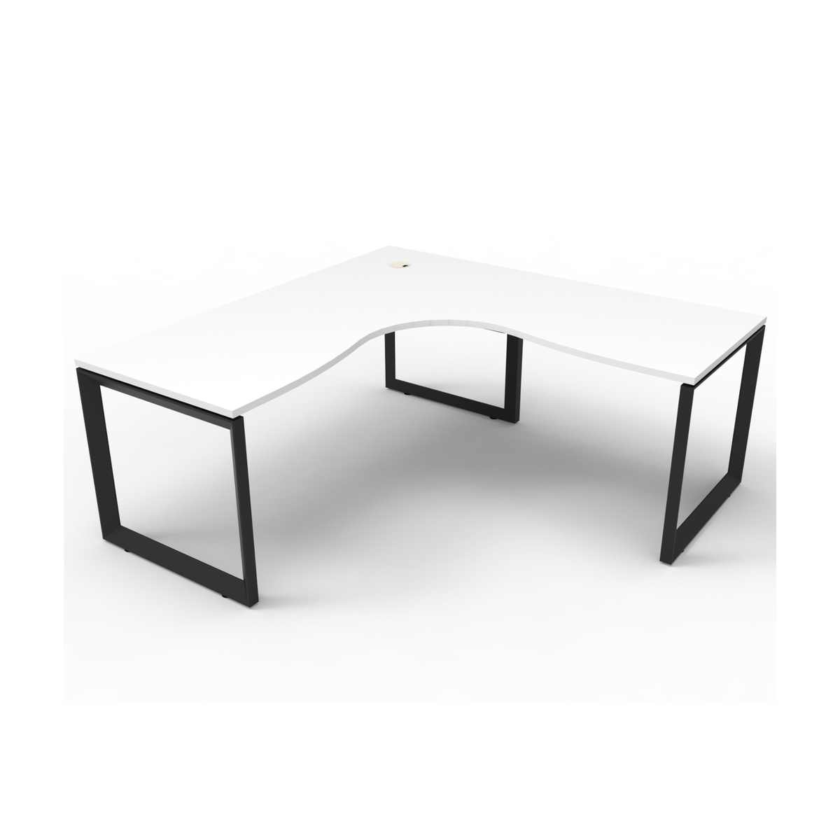 Deluxe Loop Leg Corner Workstation