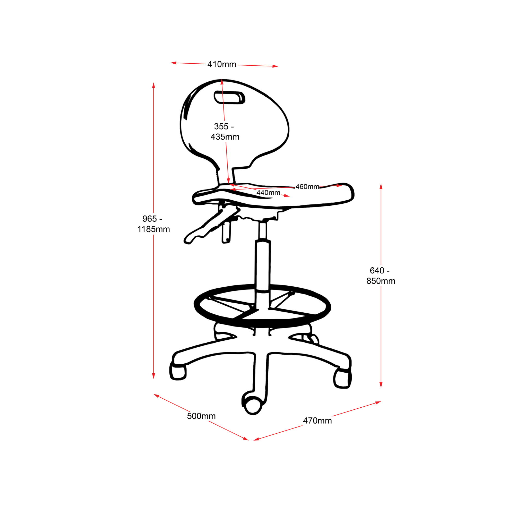 Rapidline Lab Stool