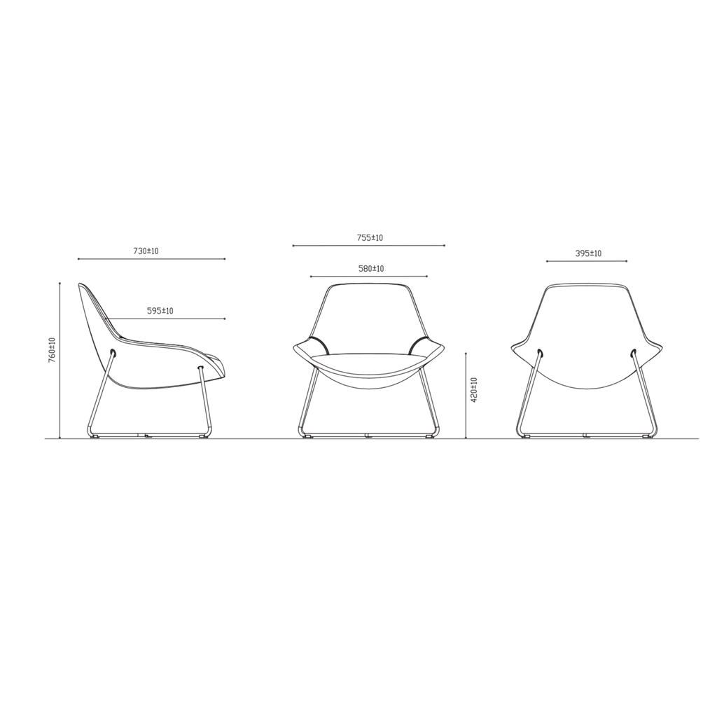 Lutie Club Lounge Chair