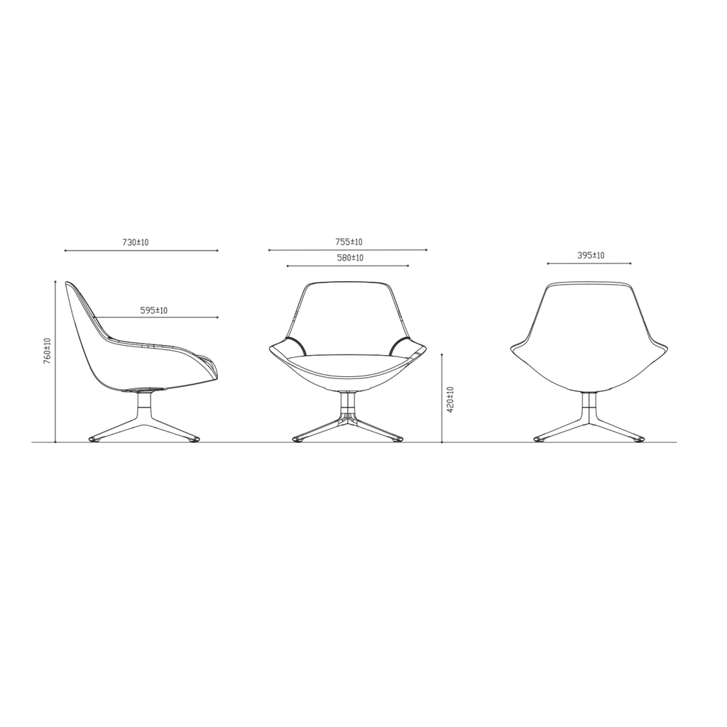Lutie Cross Lounge Chair