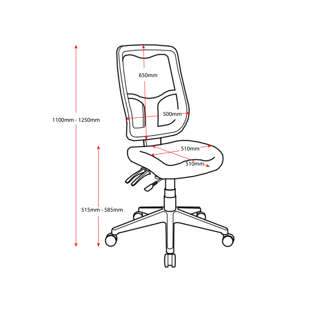 Milan Mesh Back Chair