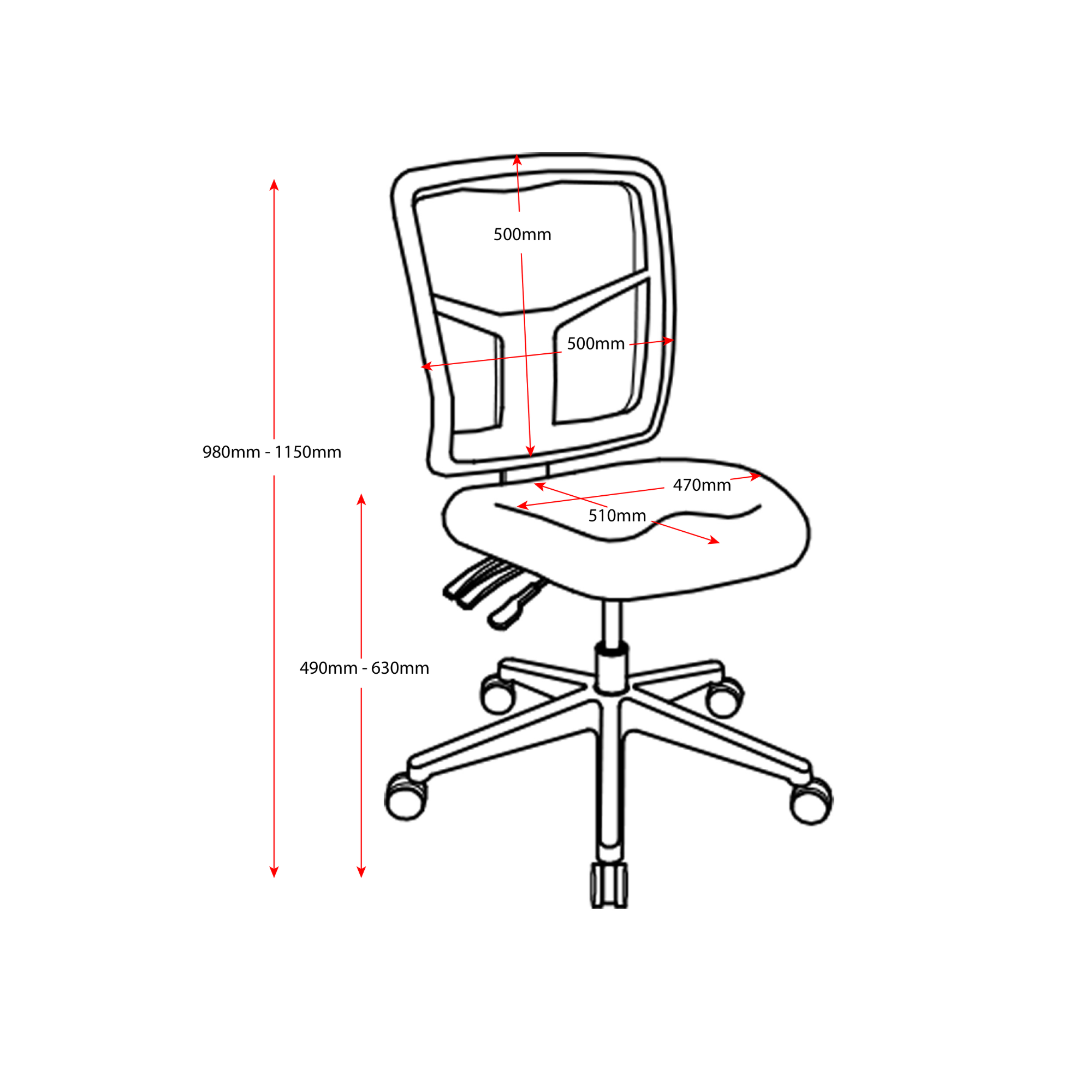 Mirae Medium Back Chair