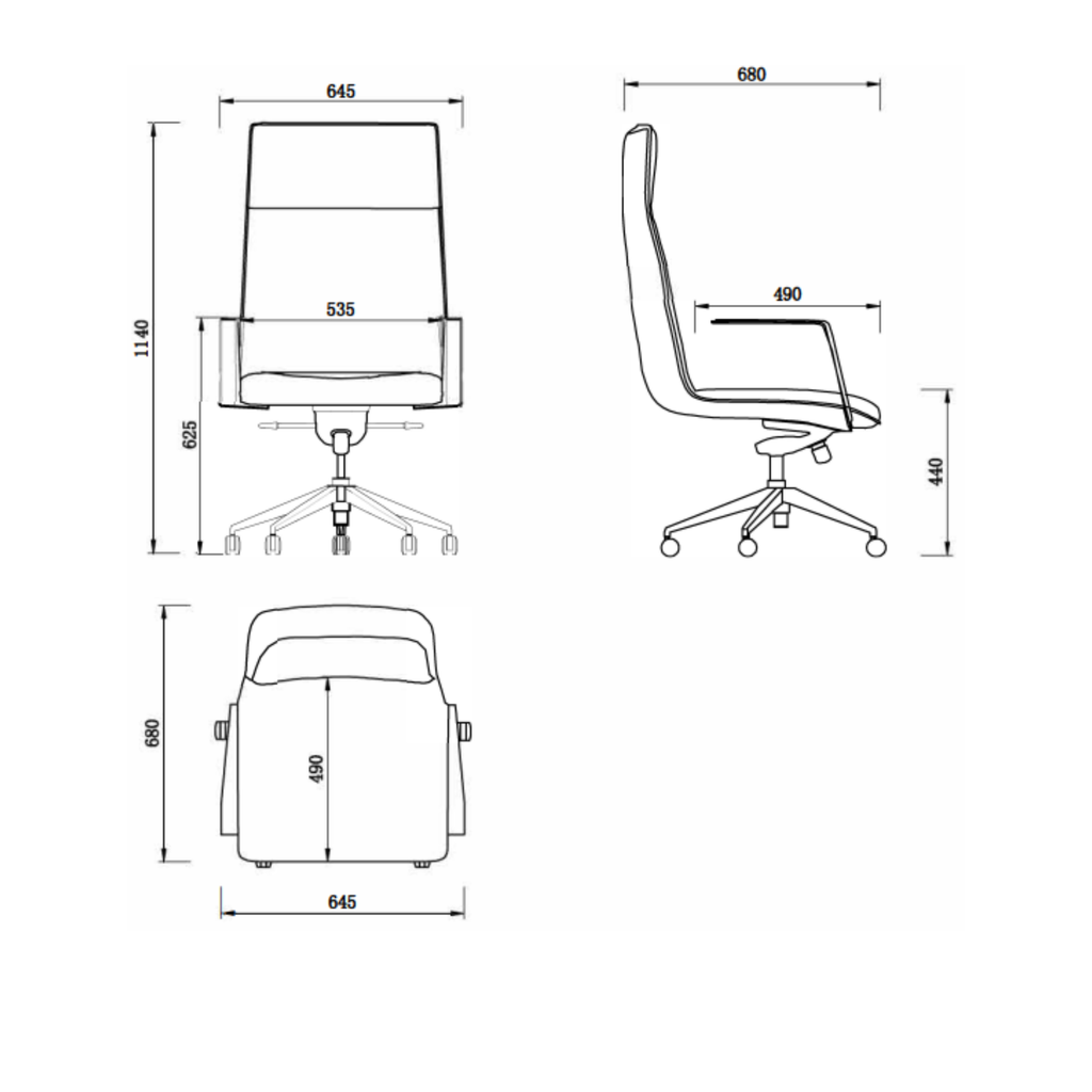 Mirage High Back Executive Chair