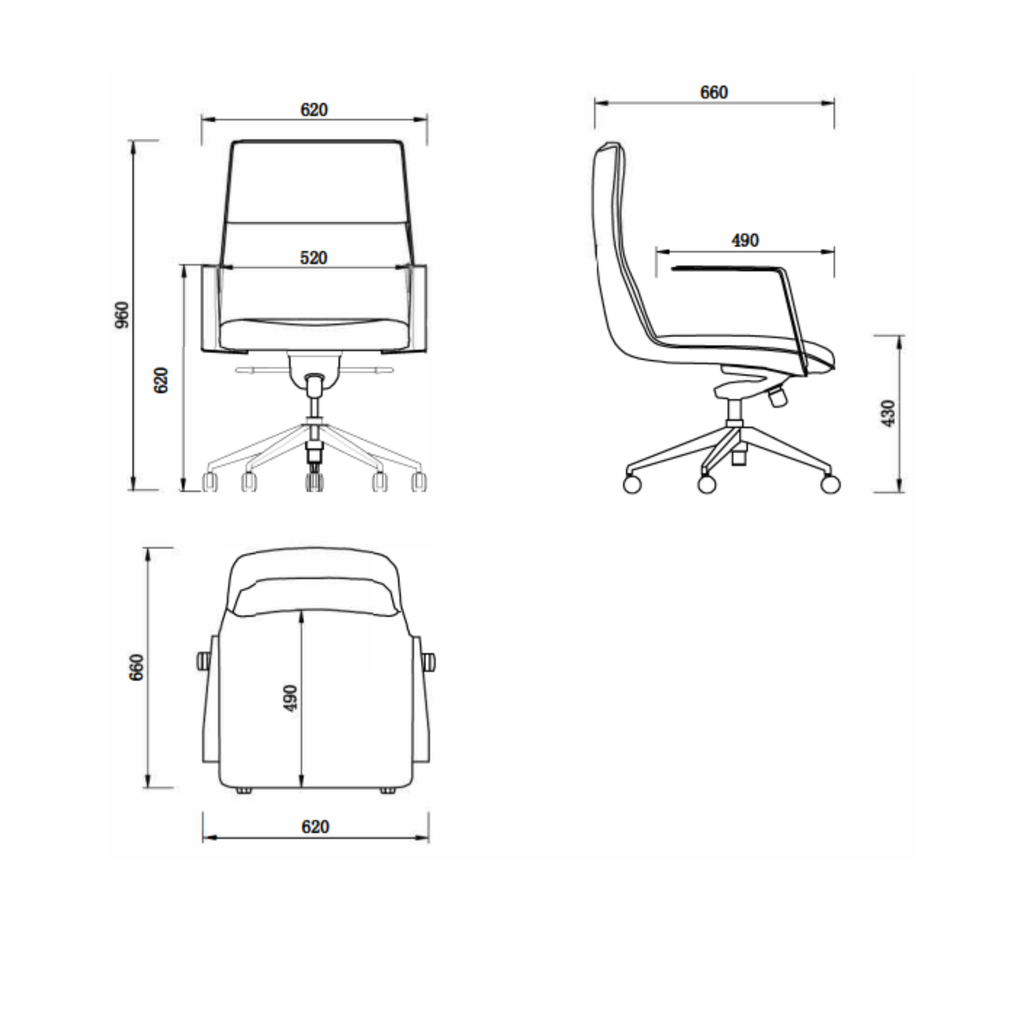 Mirage Medium Back Executive Chair