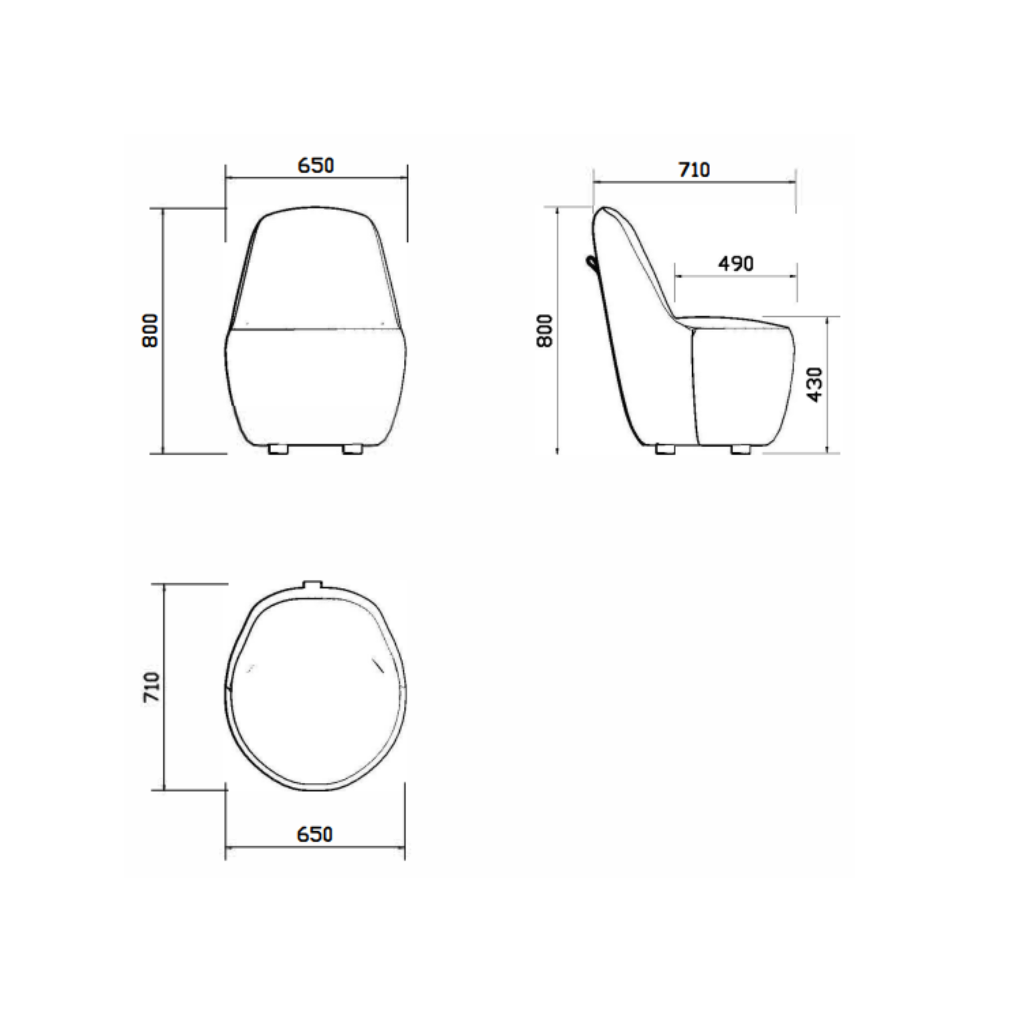 Myk Single Lounge Chair