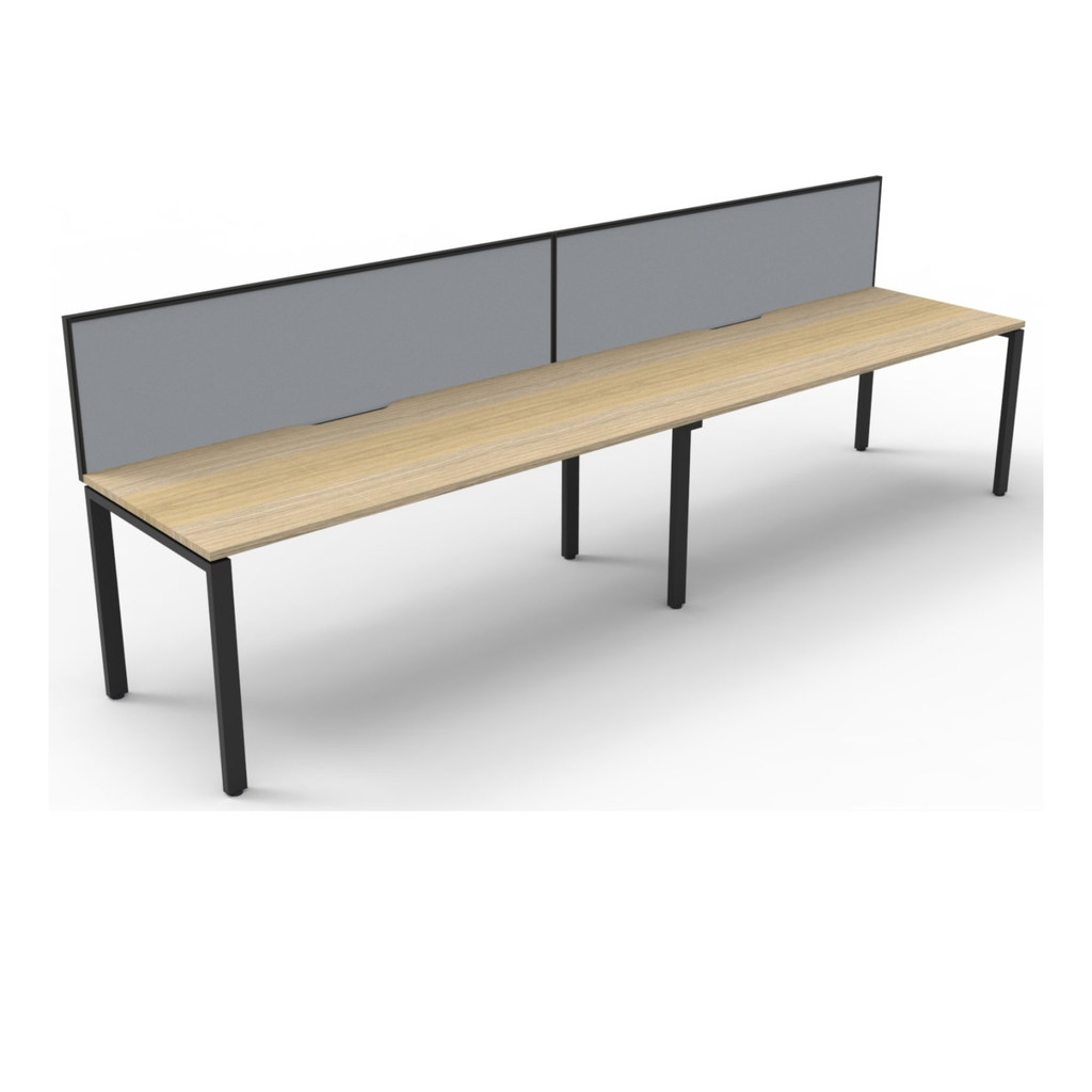Deluxe Profile Leg 2 Person Inline Workstation