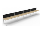 Deluxe Profile Leg 4 Person Inline Workstation