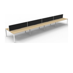 Deluxe Profile Leg 8 Person Back To Back Workstation