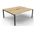 Deluxe Profile Leg 2 Person Back To Back Workstation