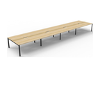 Deluxe Profile Leg 8 Person Back To Back Workstation