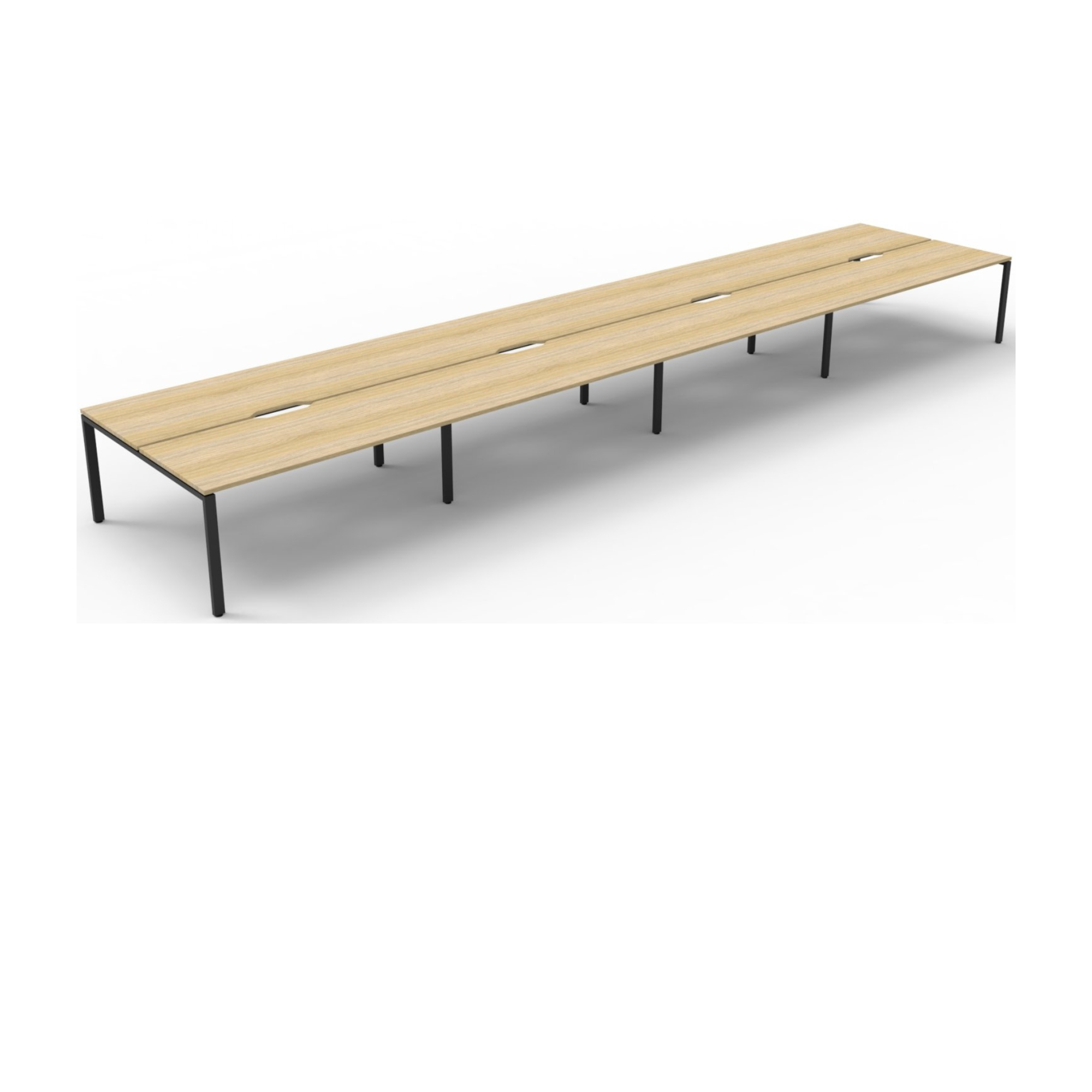 Deluxe Profile Leg 8 Person Back To Back Workstation