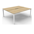 Deluxe Profile Leg 2 Person Back To Back Workstation