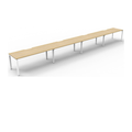 Deluxe Profile Leg 4 Person Inline Workstation