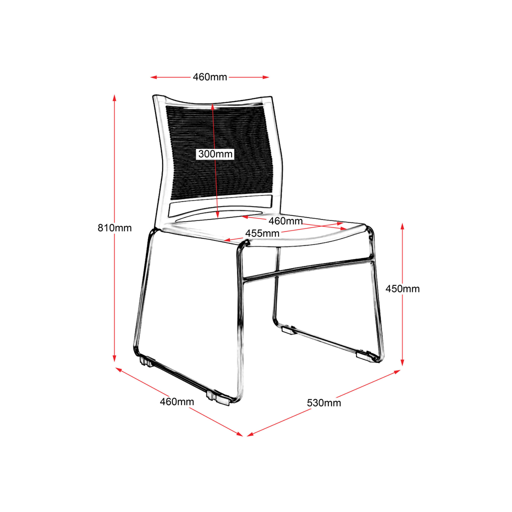 PMV-BK Visitor Chair