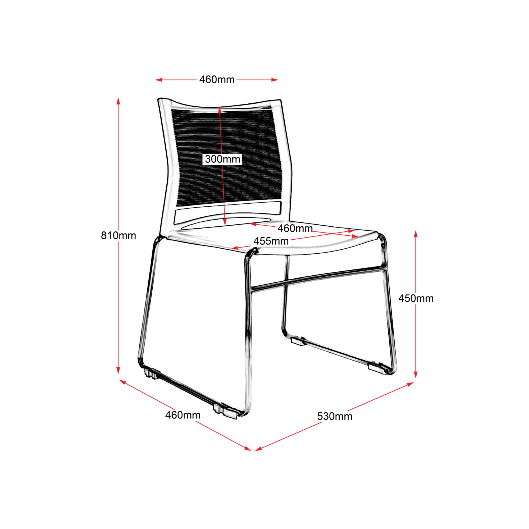 PMV-BK Visitor Chair