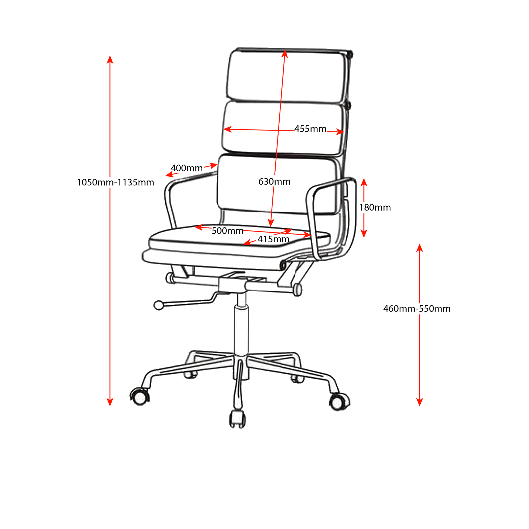 PU900H High Back Executive Chair