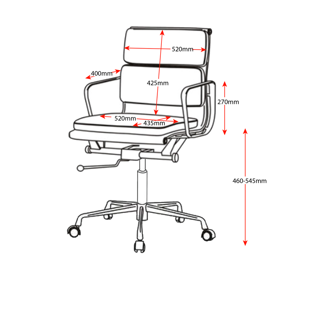 PU900M Medium Back Executive Chair