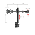 Revolve Pole Mounted Dual Monitor Arm