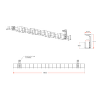 Single Tier Cable Basket Kits - 4 x GPO