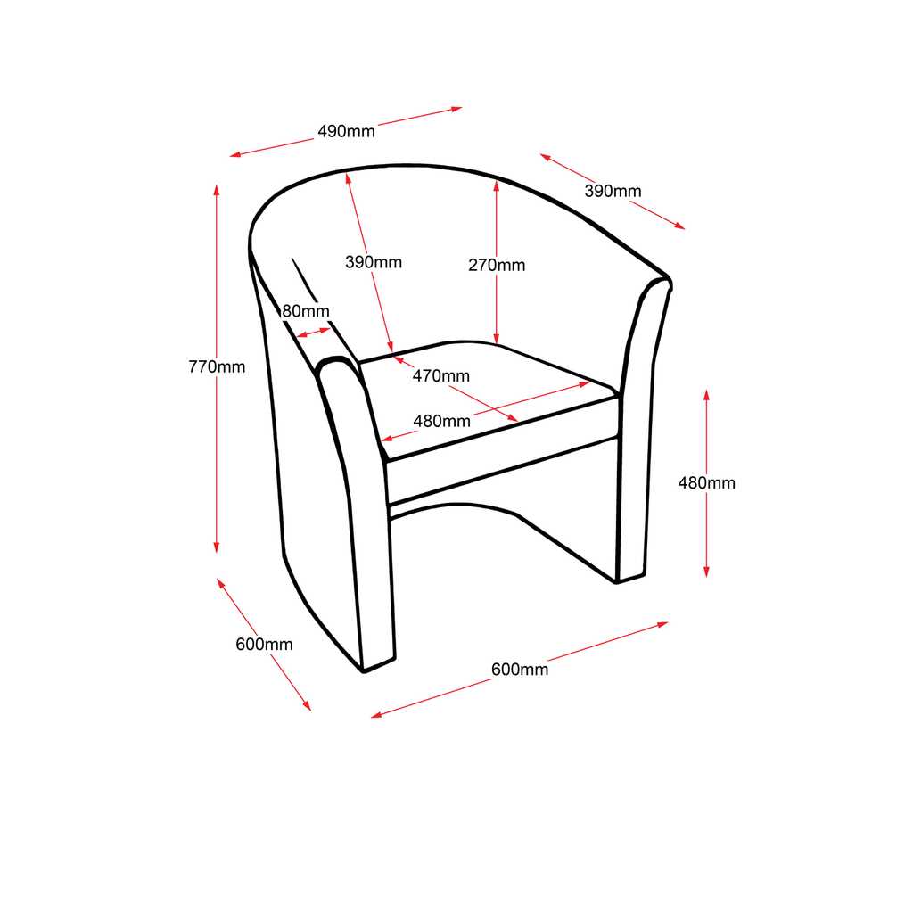 Space Single Executive Tub Chair