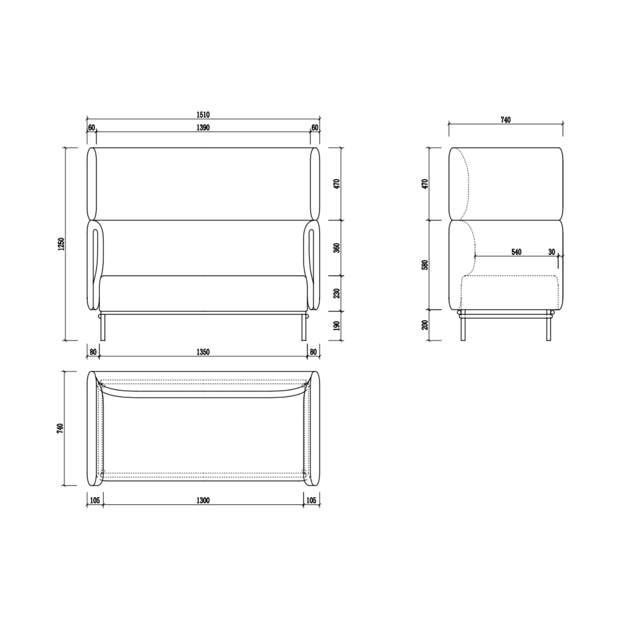 Velto 2 Seater Lounge