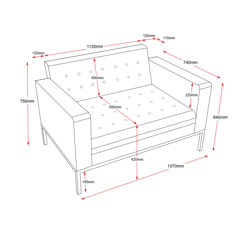 Venus 2 Seater Sofa