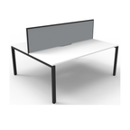 Deluxe Profile Leg 2 Person Back To Back Workstation