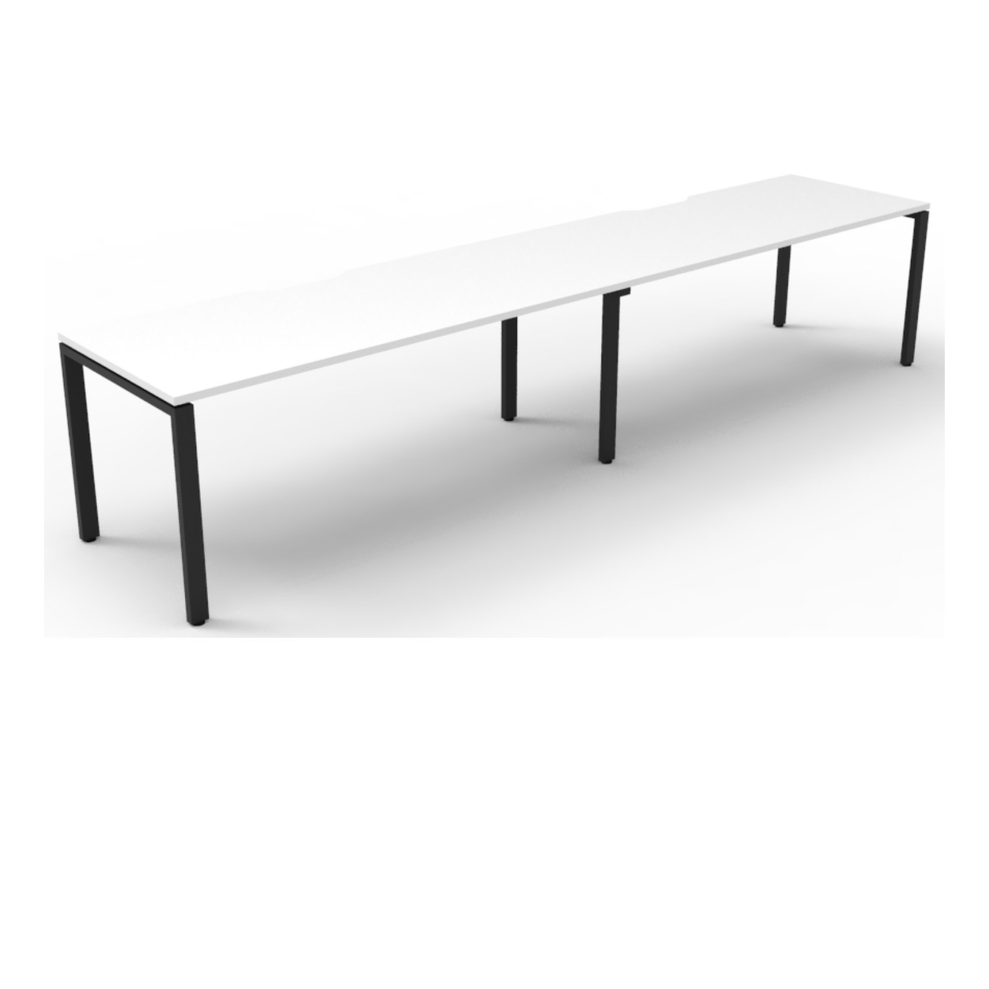 Deluxe Profile Leg 2 Person Inline Workstation