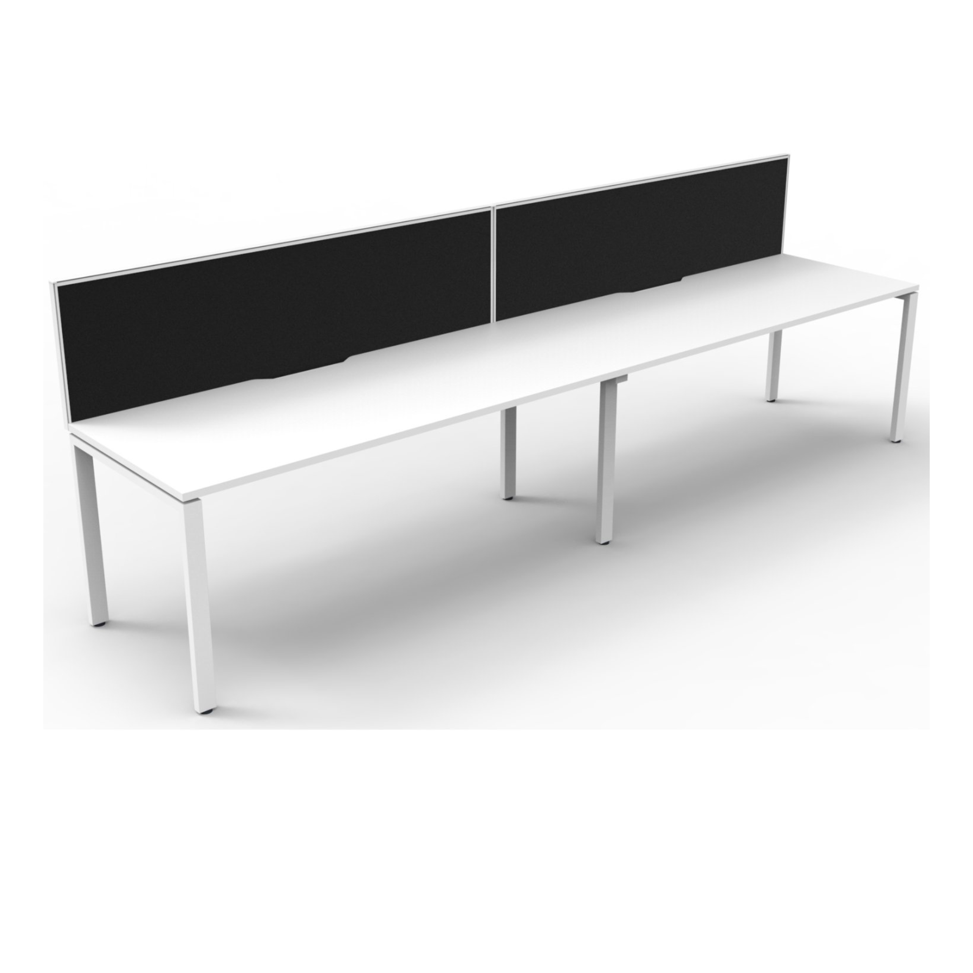 Deluxe Profile Leg 2 Person Inline Workstation