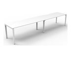 Deluxe Profile Leg 2 Person Inline Workstation