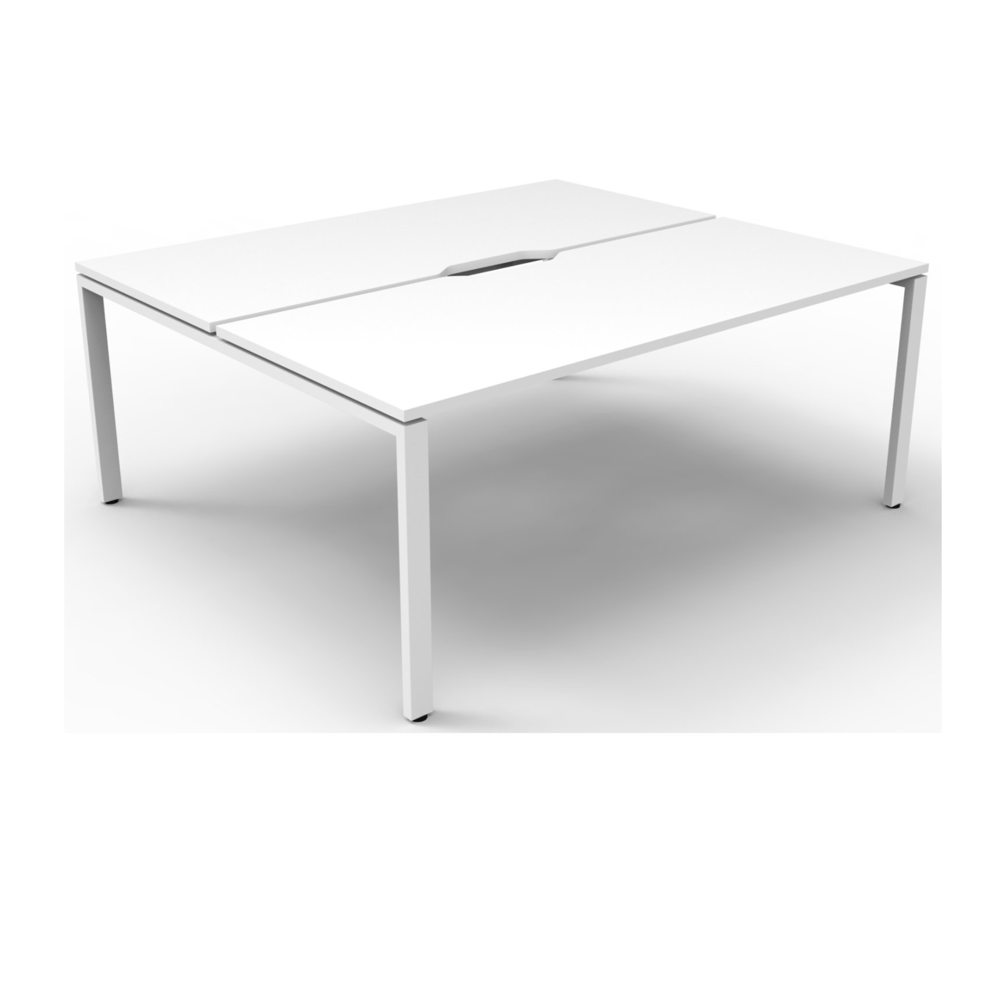 Deluxe Profile Leg 2 Person Back To Back Workstation