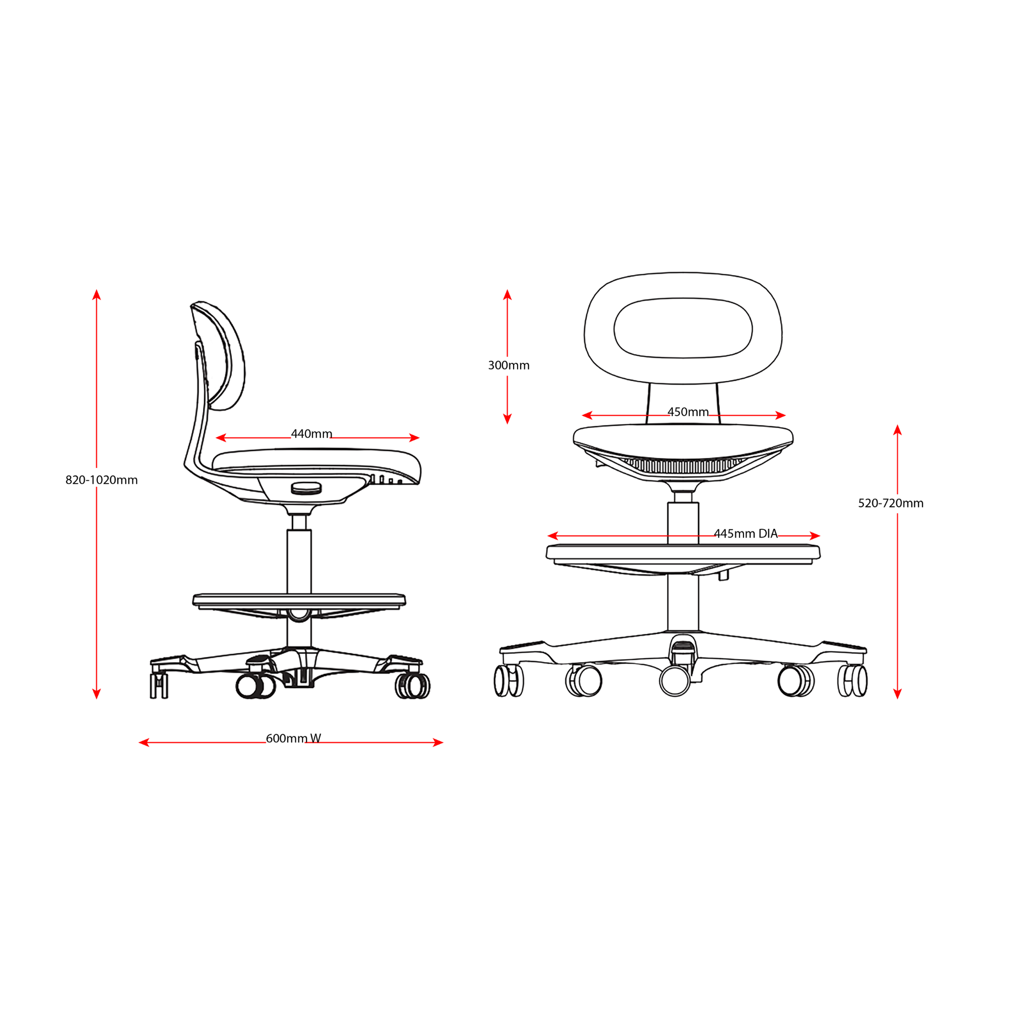 Yoyo Drafting Stool