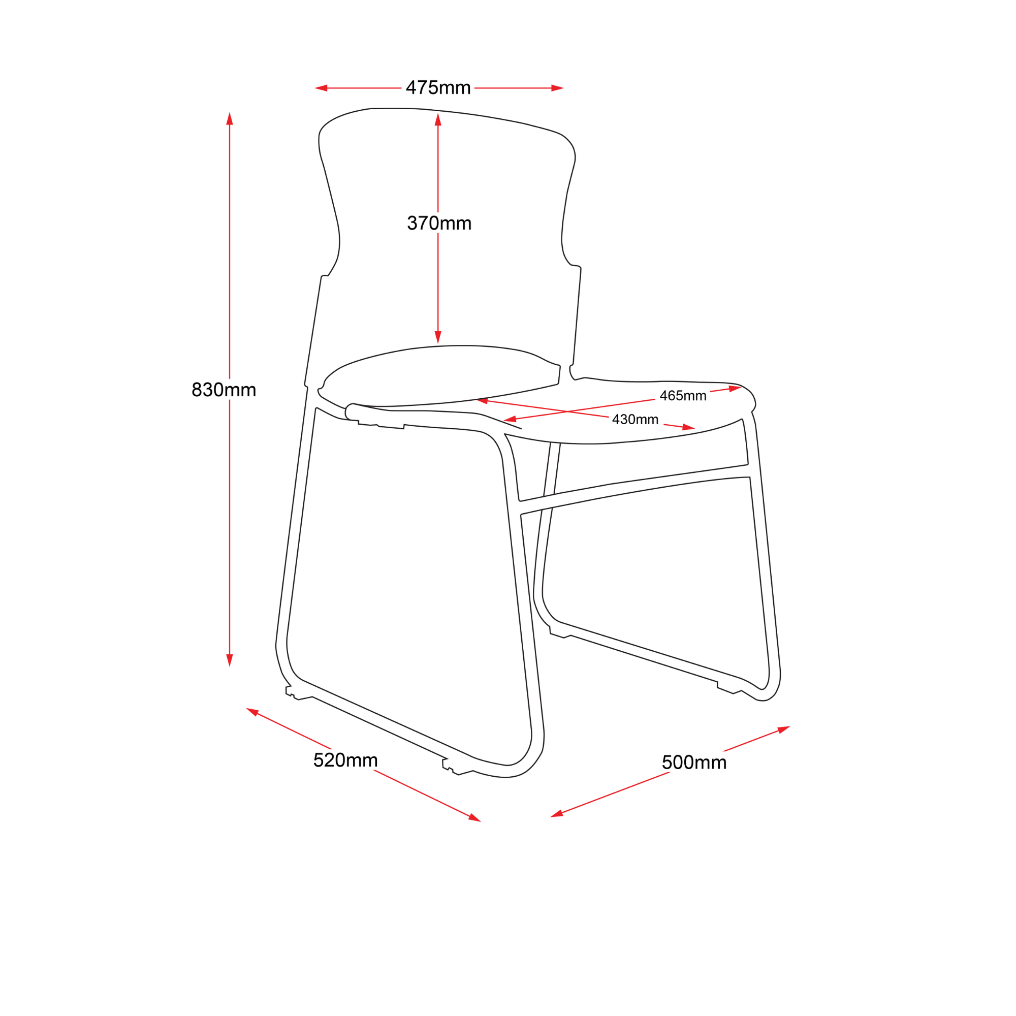 ZING Stacking Chair